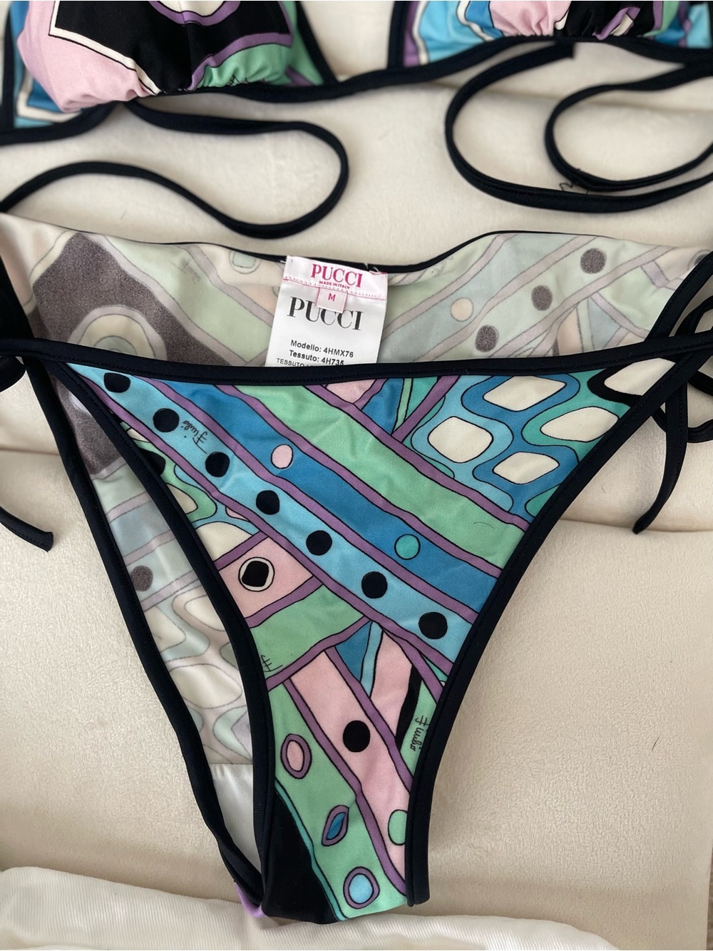 Emilio Pucci Multicolor Triangle Bikini - Picture 3 of 7
